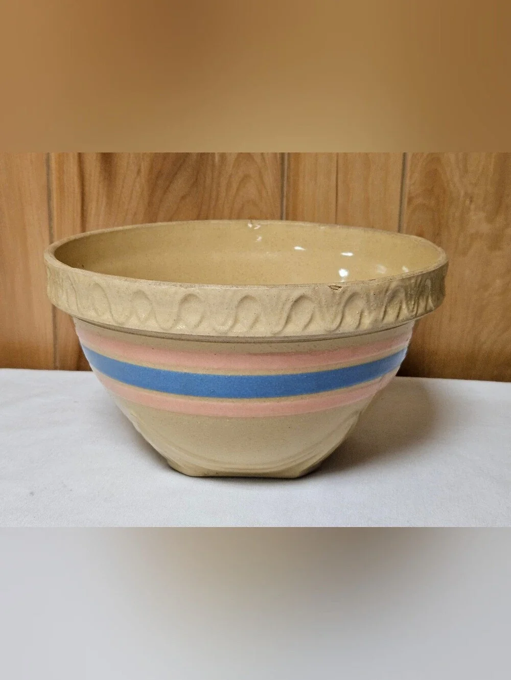 Antique McCoy Pink & Blue Band Stripe 9.75